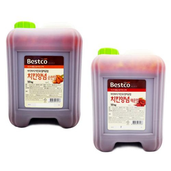 댕이몰 베스트코 업소용 치킨양념 대용량 10kg 순한 매운 (택1), 매운맛 10kg
