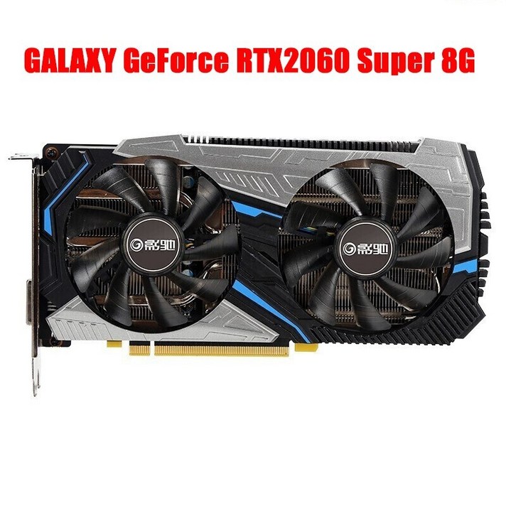 기존 GALAXY GeForce RTX2060 Super 8G 데스크탑 컴퓨터 E-스포츠 게임 그래픽 카드 GDDR6 256bit 14000MHz 비디오 카드