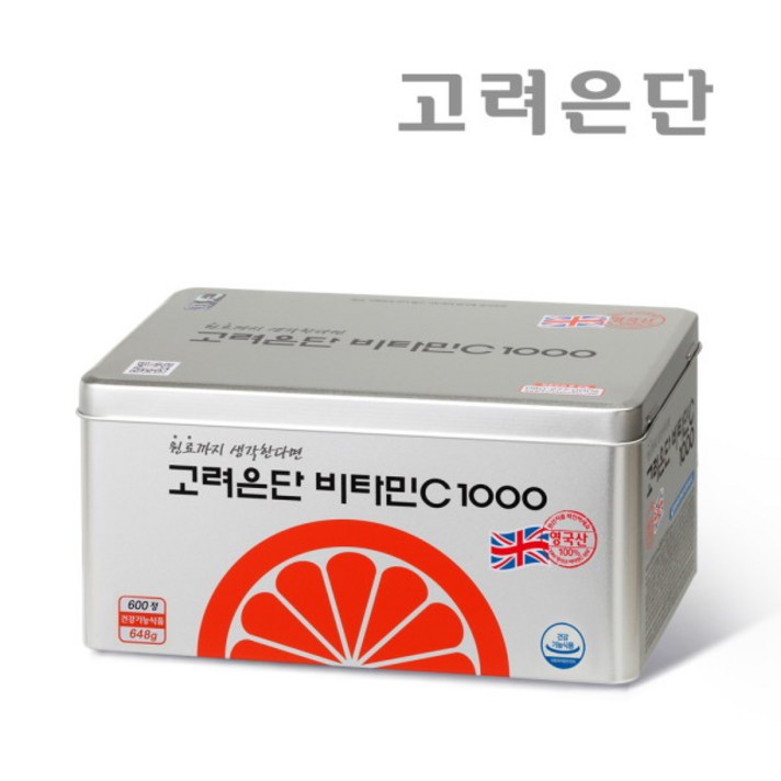 [고려은단] [본사직영] 비타민C 1000 600정+쇼핑백 포함, 상세 설명 참조, 1개