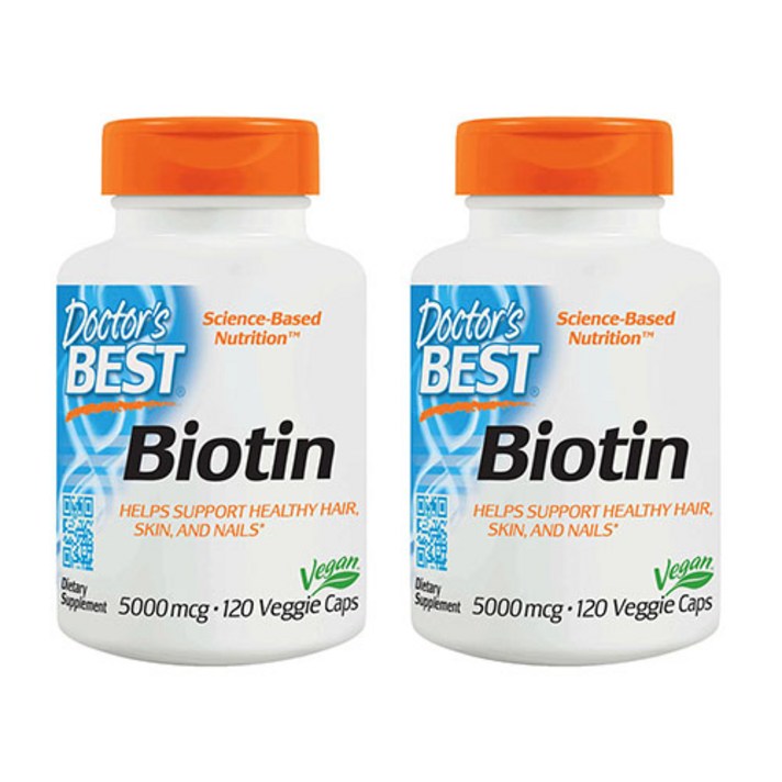 닥터스베스트 비오틴 5000mcg 베지 캡, 120정, 2개