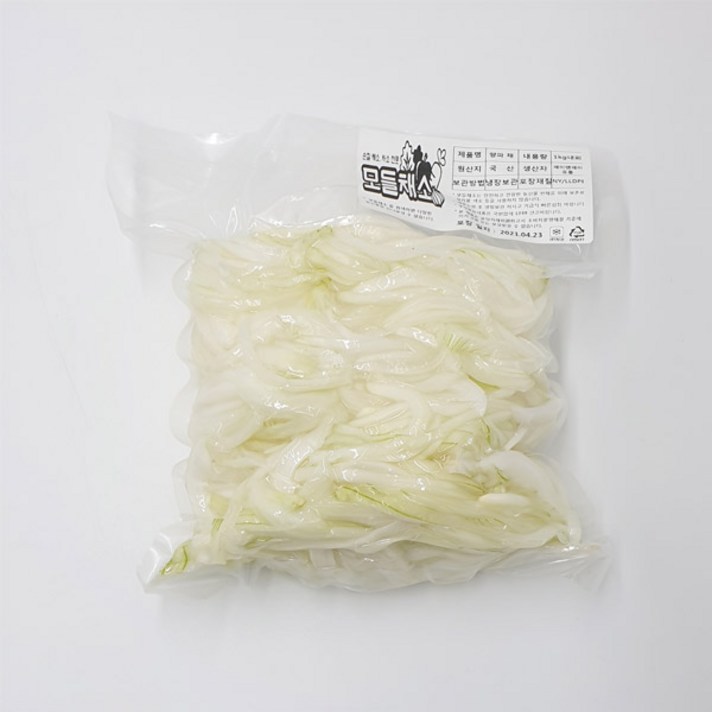 모들채소 양파 채썰기 150g 1팩, 양파채썰기1kg