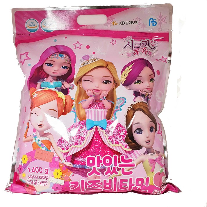 시크릿쥬쥬 맛있는 키즈 비타민, 1000정, 1개