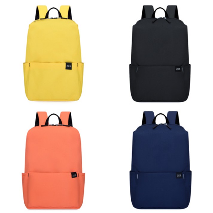RG-08 무지 4컬러 백팩 아동 성인 커플 새학기 학교 수납 심플 책가방