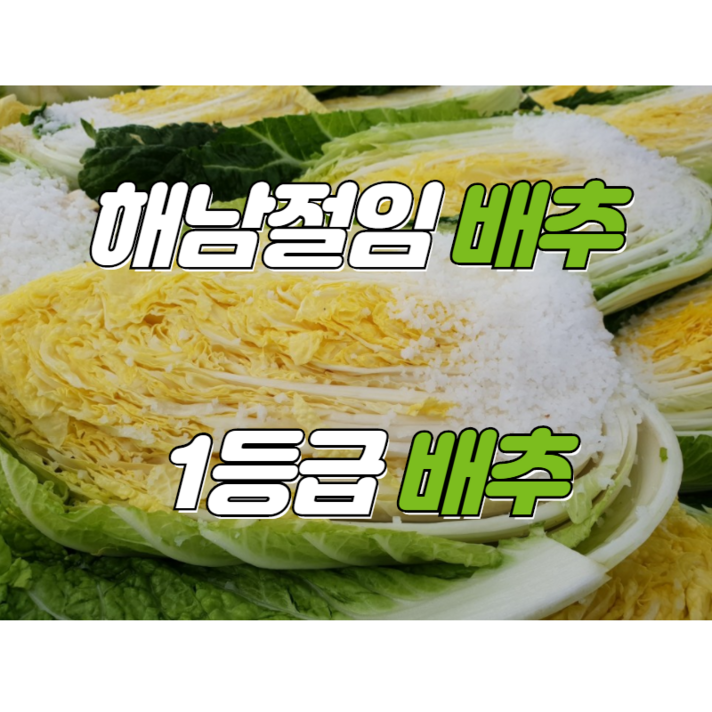 [마이리얼팜] 땅끝 해남 절임배추 김장배추 20kg, 11월 25일(목) 수령