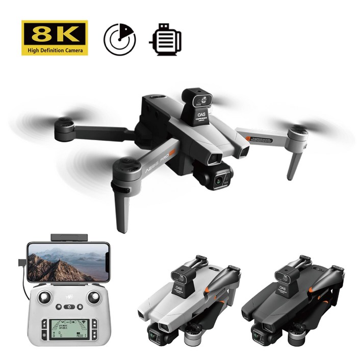  MystDim AE86 촬영용 8K 카메라 GPS 비행 거리 18000m 두 배터리 비행시간 90분 접이식 전문급 MAX 드론, 화이트 