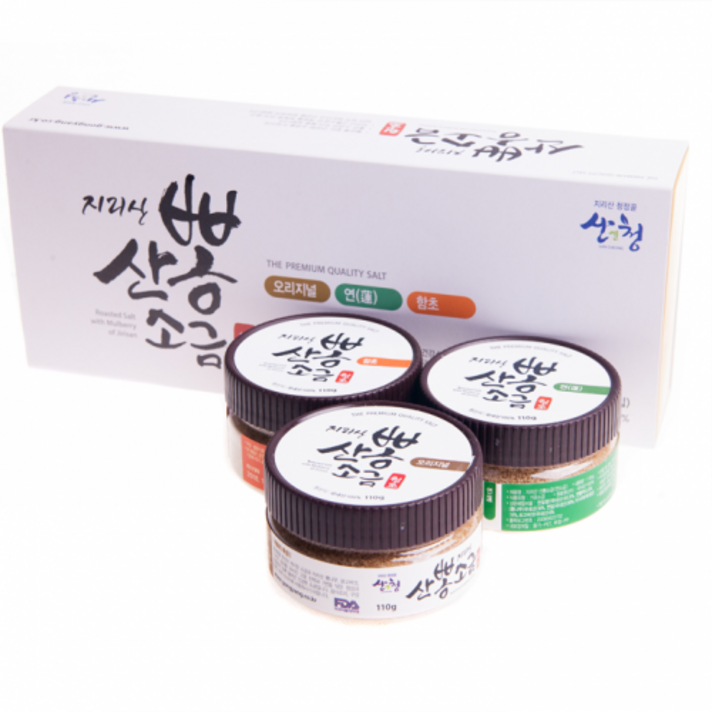 지리산 뽕소금 3종세트 (오리지널 연잎 함초) X 3상자