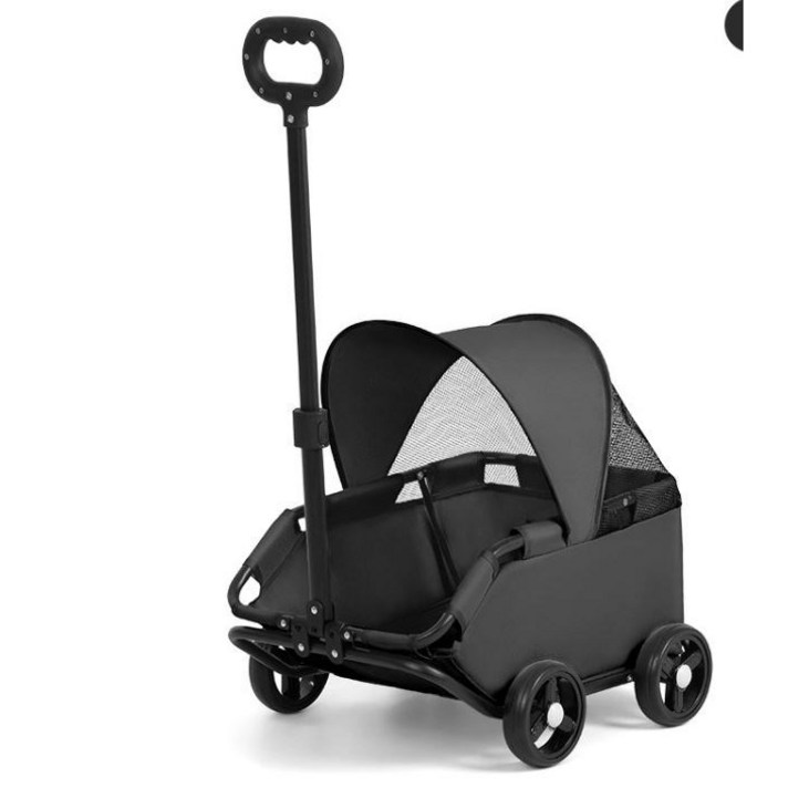 휴니콘 반려동물 유모차 다용도 미니웨건 펫웨건 에견웨건, 블랙 BK