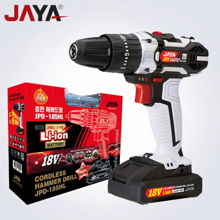 자야 충전해머드릴 JPD-185HL, 1개