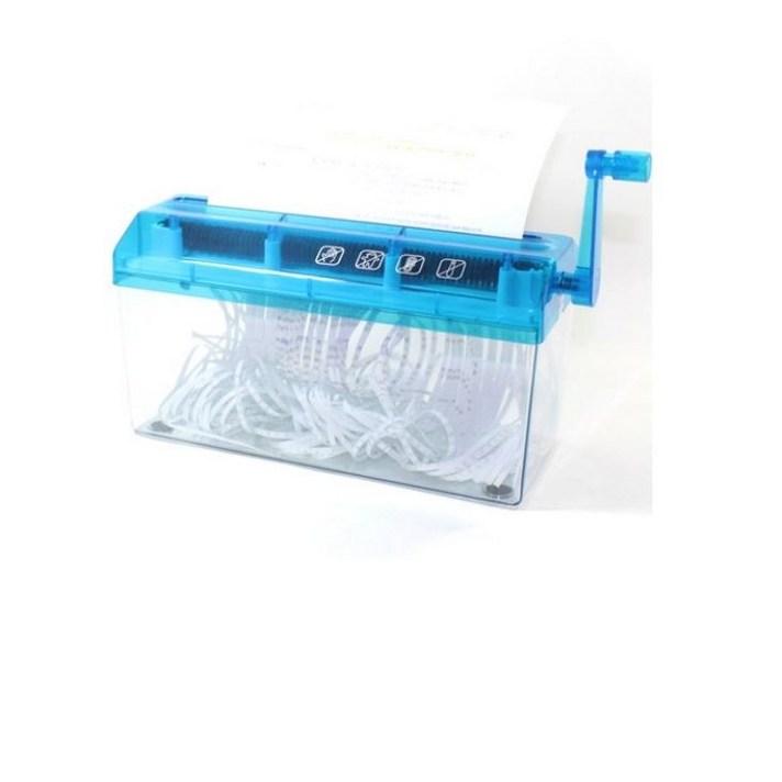 서류분쇄기 문서세단기 파쇄기 A4서류 문서분쇄기 세단기 종이파쇄기 A4서류분쇄기, 블루