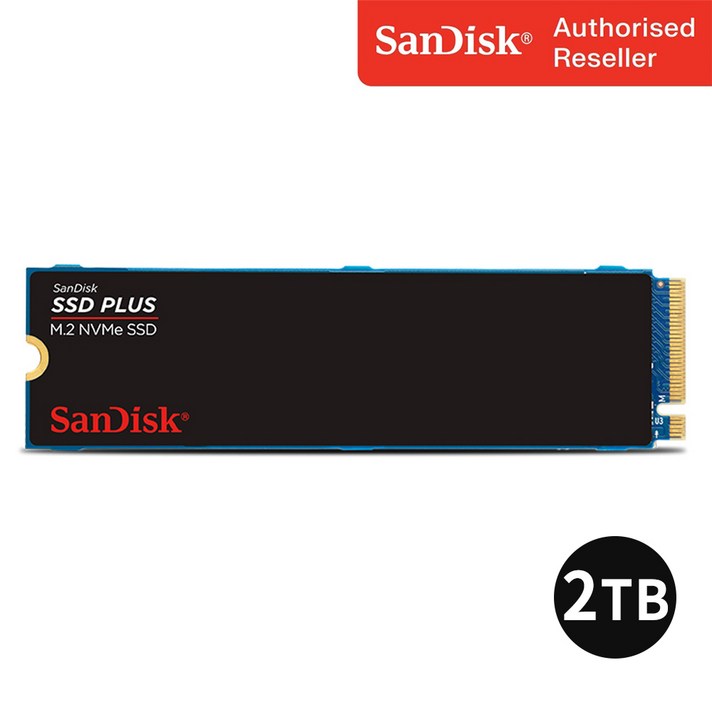  샌디스크 Plus M.2 NVMe SSD 2280 Gen3 노트북 PC 메모리 SSDA3N, 2TB 
