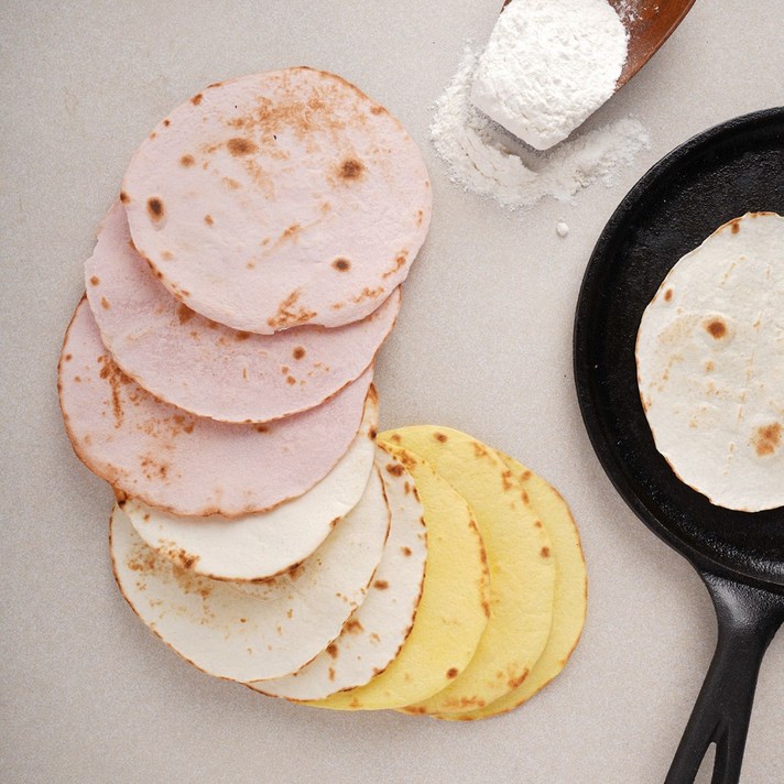 기로스 국내 5인치 호박+백년초+오리지널 또띠아 3종 세트 (12gX30장)