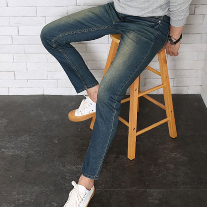 위드진 남성바지 트랜디 W119 슬림 스판 청바지