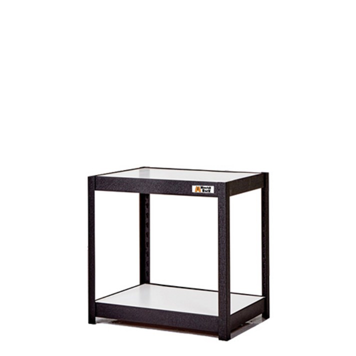 몬스터랙플러스 600x400x600 2단 철제선반 앵글선반 낮은 다용도 수납 스탠드선반, 블랙(FD)