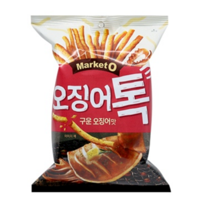 오리온 마켓오 오징어톡 구운오징어맛 80g, 3개