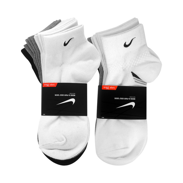 나이키 남성 여성 단목 스포츠 골프 양말 6족 세트