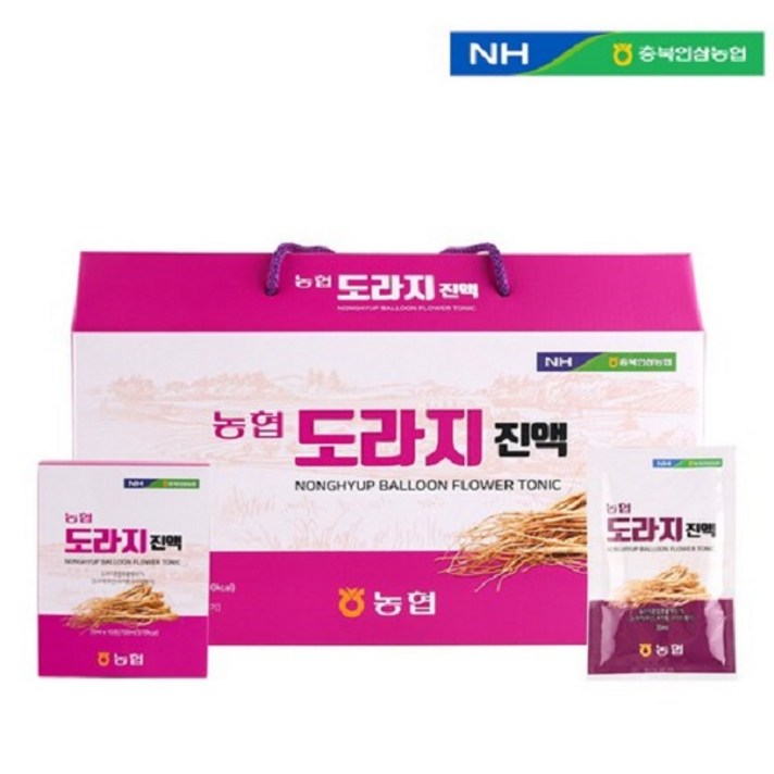  농협 국내산 도라지 진액 70mlx30포x2박스, 2100ml, 2개 