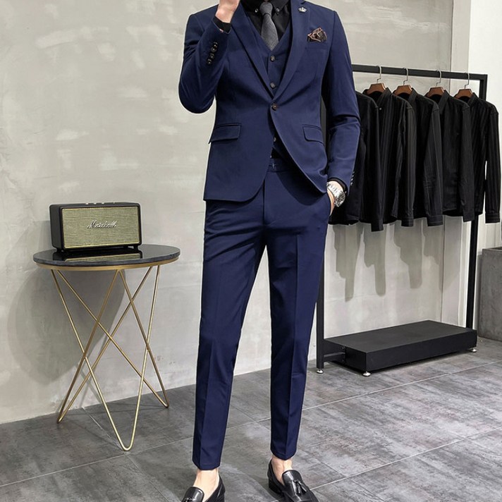 가을 남성 비즈니스 캐주얼 정장 정장 남성 결혼 신랑 드레스 홀 정장 남성