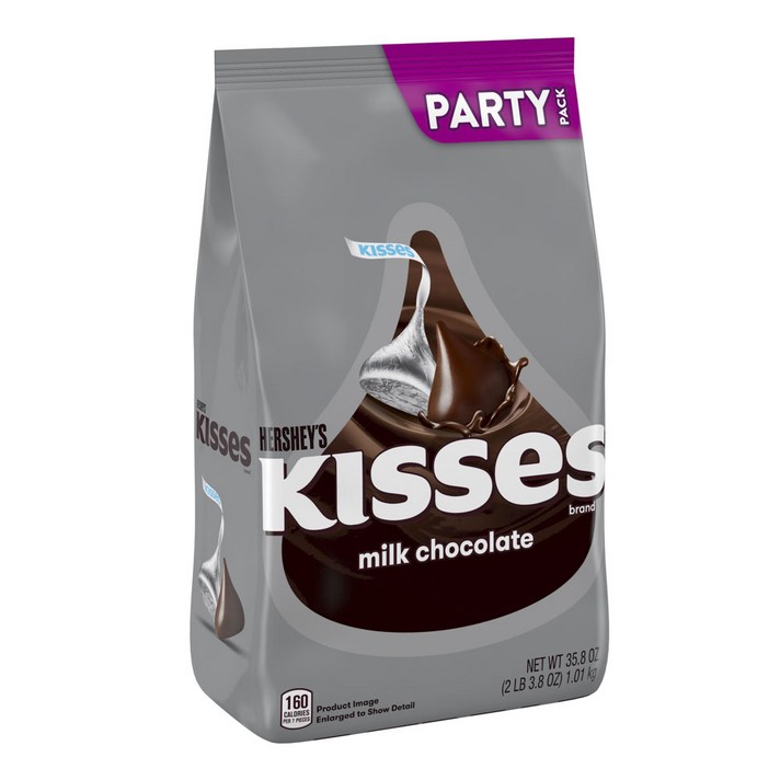 허쉬 키스 밀크 초콜릿 글루텐 프리, 1개, 1.01kg
