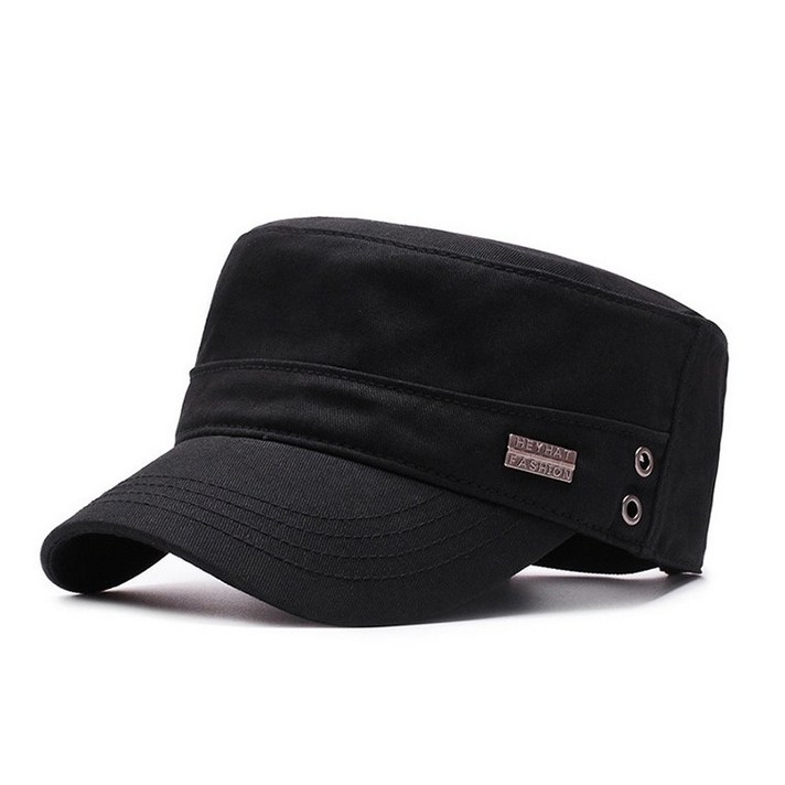 보슈 남성군모 빅사이즈 검정 각잡힌 밀리터리캡 남자 군모 야구모자 j1-1