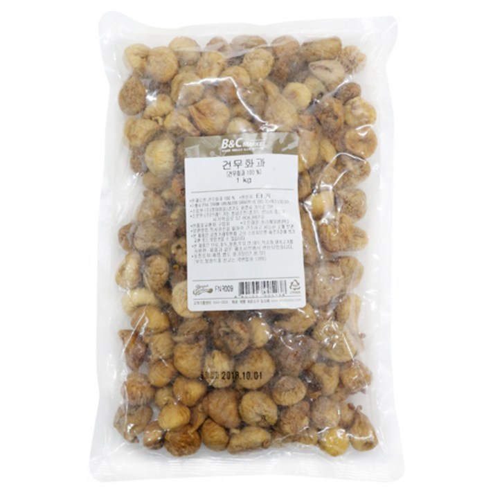 비앤씨마켓 [대용량알뜰팩]건조무화과(Fig 1kg), 1팩