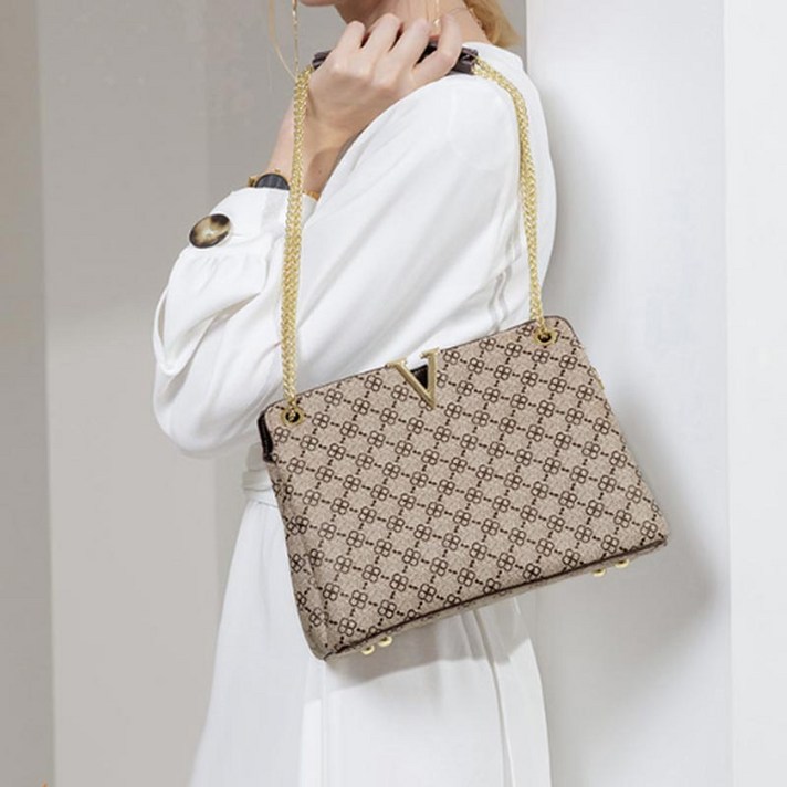 FANSDA 체인 숄더앤 크로스백 핸드백