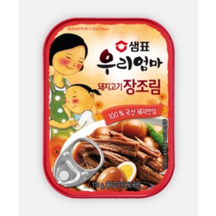 샘표 우리엄마 돼지고기 장조림, 110g, 12개