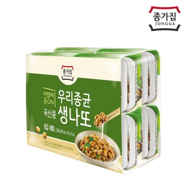 종가집 국산콩 생나또 48g x 8입 x 2개, 없음