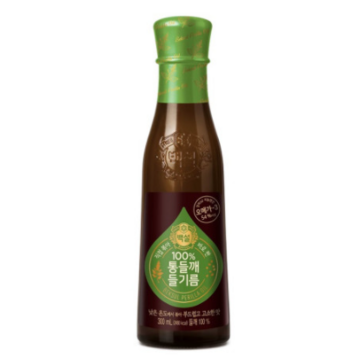 백설 100% 통들깨 들기름, 300ml, 1개