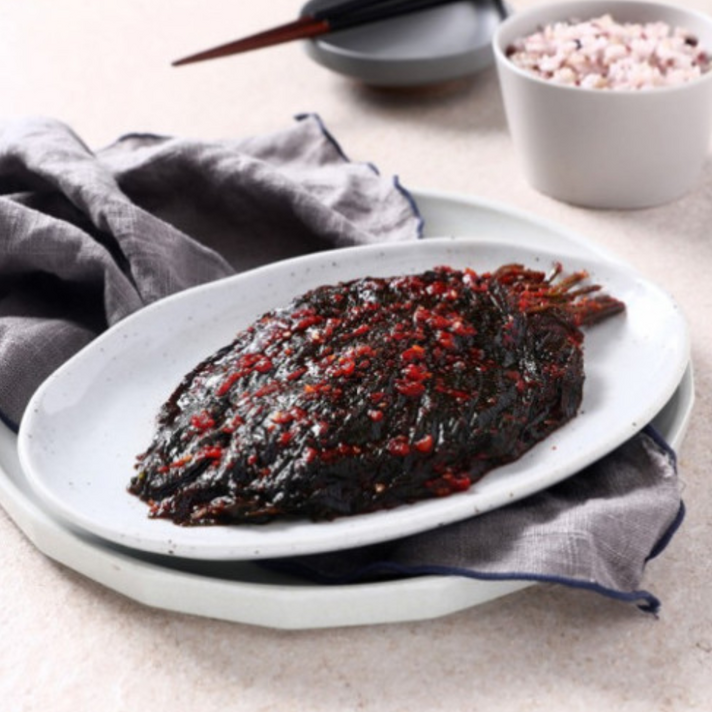 [반찬단지] 양념깻잎 4kg 깻잎무침 대용량밑반찬 업소용