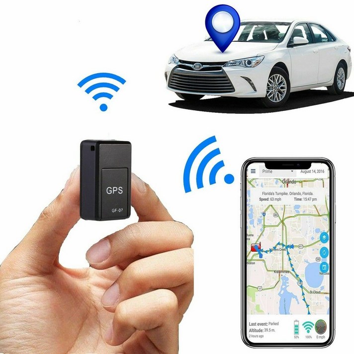GF07 미니 GPS Tracker Car Long Standby Magnetic 위치 장치 도난 방지 4G 음성 컨트롤 추적 장치 GPS 추적기, 01 Black