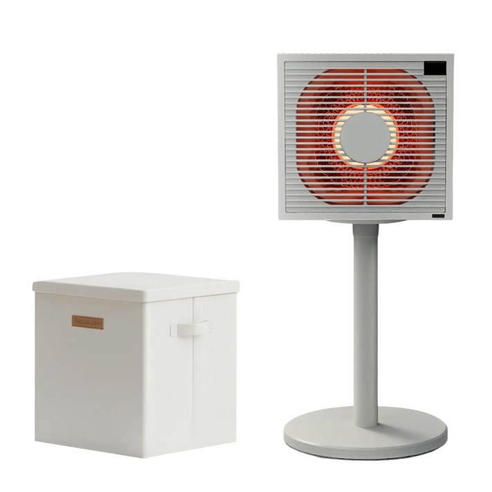 한일26년형 초절전 AI 에코 BLDC팬 하이라이트 전기 히터 온풍기 보관가방 증정 가정용 캠핑용, 그레이EHHD64G