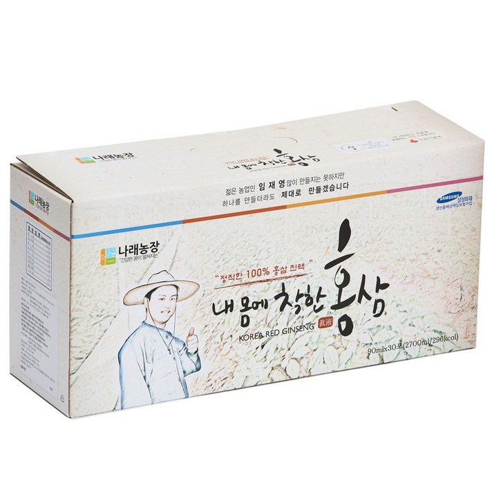 삿갓유통 정직하게 내린 내 몸에 착한 홍삼액, 30팩, 90ml