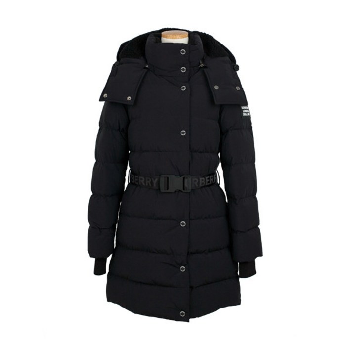 [버버리] 21FW 에핑햄 쇼트 디태처블 후드 벨트 패딩 코트 8018690 (BLACK)
