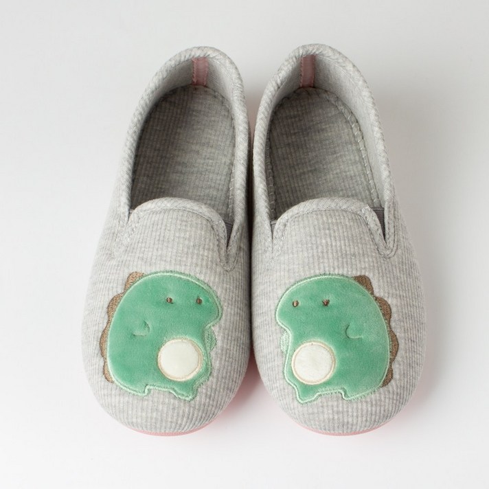 킨더 귀엽고 편한 공룡 어린이집 유치원 선생님 교사 고무바닥 덧신 실내화