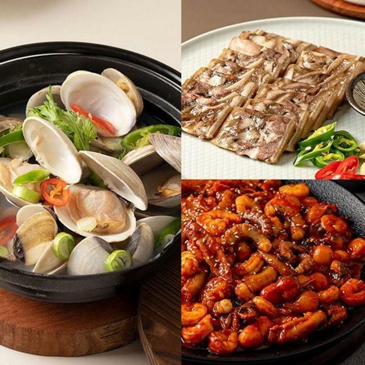 [진지] 주당맛집 안주세트1(조개탕+편육+낙곱새)