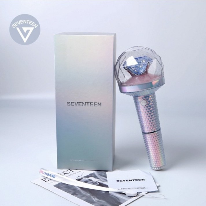 응원봉 굿즈 Seventeen, 화이트, 2세대캐럿봉(블루투스O)
