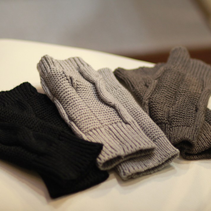 케이얼 핸드워머 니트 꽈배기 남녀공용 3Color 1+1 / 단품