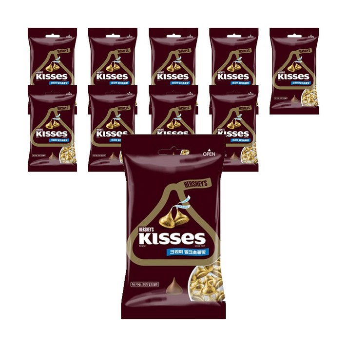 
                                                        허쉬 키세스 밀크초콜릿, 52g, 10개
                                                    