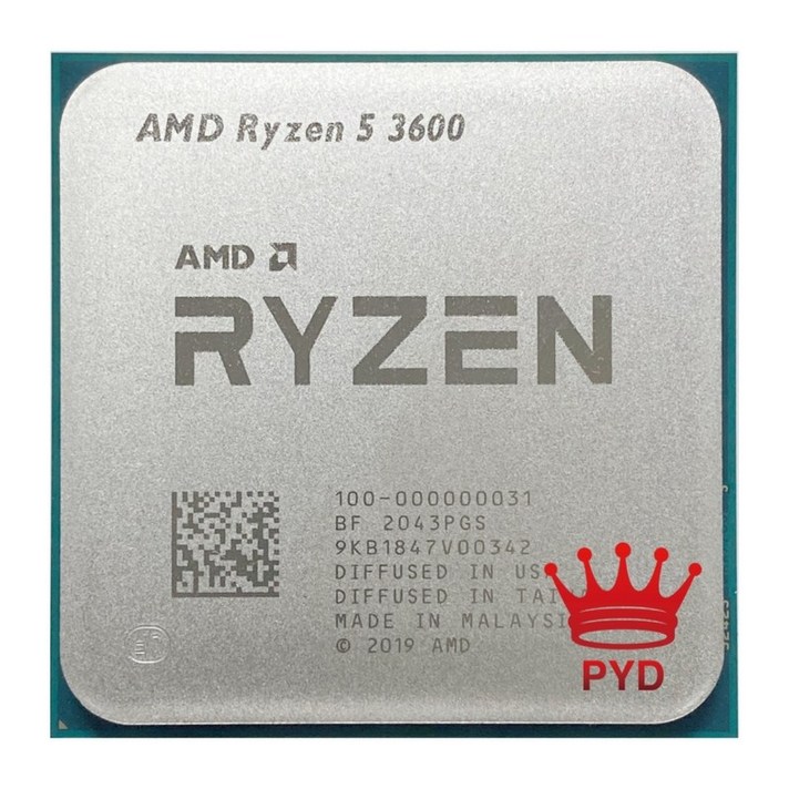 cpu 쿨러 i710700 라이젠75800x AMD Ryzen 5 3600 R5 3600 3.6GHz 6코어 12스레드 CPU 프로세서 7NM 65W L332M 100 새 cpu