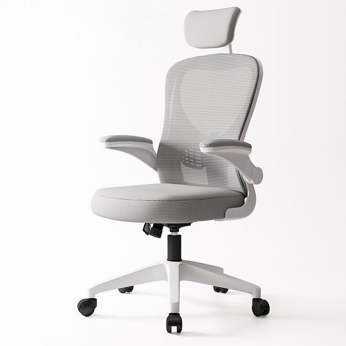 HOMEY NEST 자세교정 편한 공부 책상의자 사무용의자 허리 조절 가능 허리보호 의자 HNOC018, 화이트