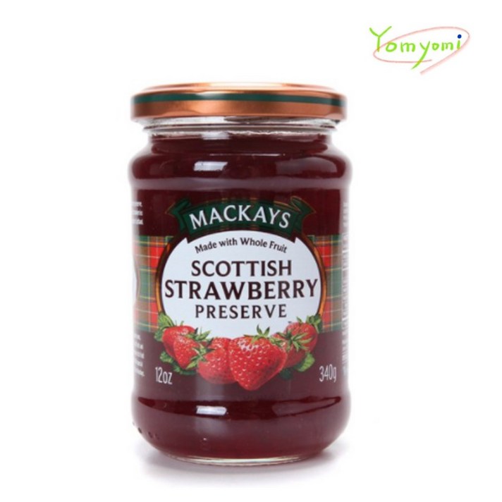 맥케이 딸기잼, 340g, 2개