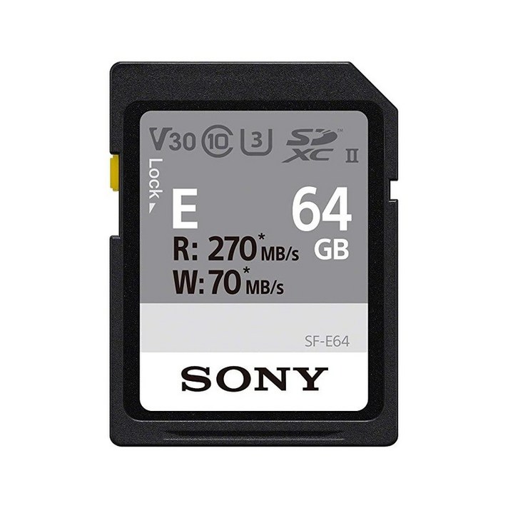 Sony E 시리즈 SDXC UHSII 카드 256GB 블랙 S SFE256T1135136