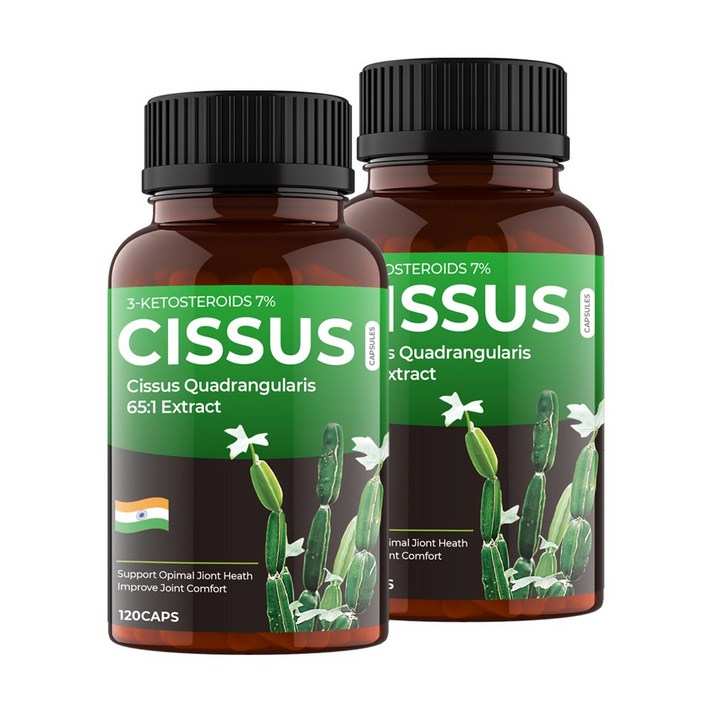 비카인 인도산 시서스 65배 고농축 추출분말 캡슐 100% 알약 순수 시저스, 1000mg 120정 2개입