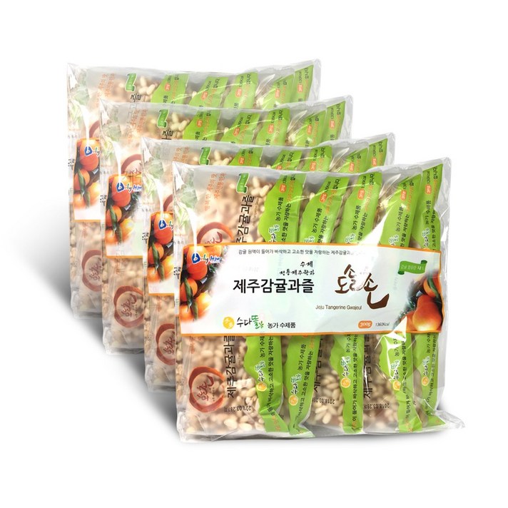 도솔촌 제주 감귤과즐 4봉세트(1봉 30g/ 10개입) 선물용박스 포함