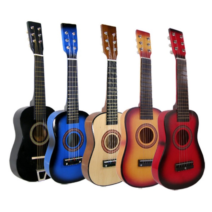 SMN 미니 기타 통 어린이선물 인테리어장식소품 악기세트 장난감, G.오렌지