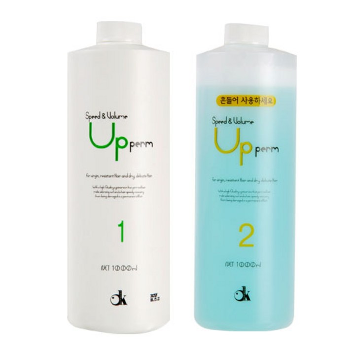 [DK COSMETIC] 스피드 앤 볼륨 업 펌 1제 1000ml+2제1000ml (대용량업펌), 1개