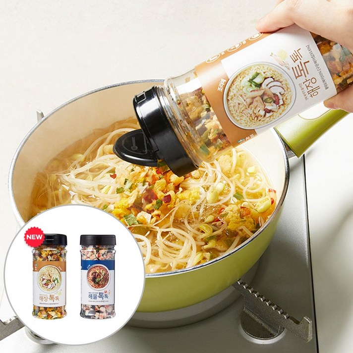[H호텔급라면] 해장톡톡1개+해물톡톡 1개, 2개, 60g+100g