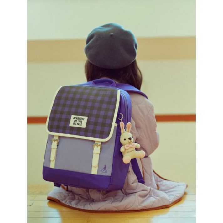 바이올렛 바오 체크 책가방 (BI11D4U04S)