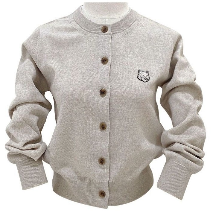 백화점출고 메종키츠네 여성가디건 볼드폭스헤드 MW00508KT1036 H218 국내배송 데일리 간절기 가디건 맨투맨 겨울