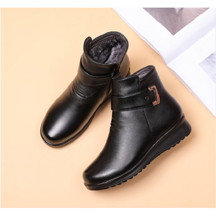 맘패션 중년여성 엄마 따뜻한 털 벨벳 40 50 60대 겨울 부츠